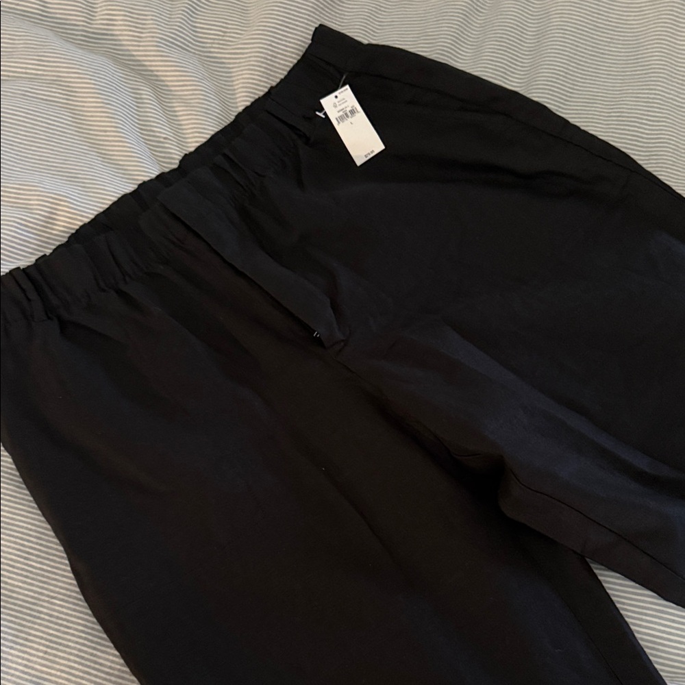 GAP Black Ankle Linen Pants